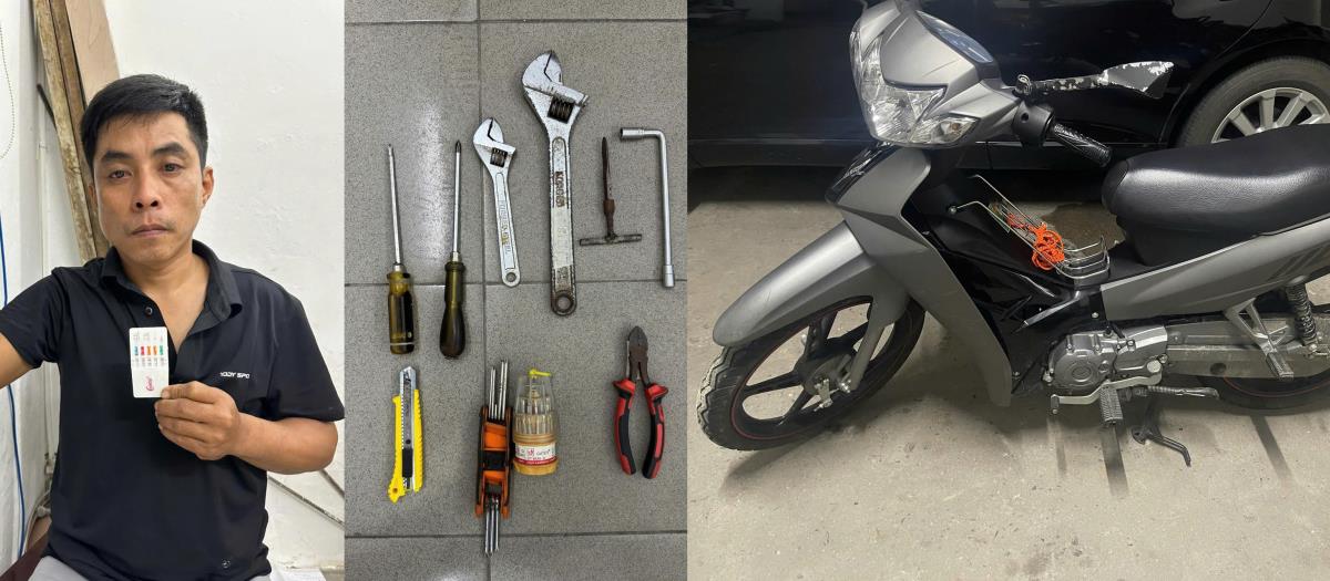 Công an phường bắt đối tượng gây ra 11 vụ trộm, chiếm đoạt 400 triệu đồng