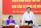 Kiểm tra công tác cán bộ đối với Ban Cán sự Đảng Bộ Nội vụ