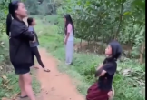 Xôn xao clip nhóm nữ sinh hành hung 2 em nhỏ, bắt quỳ gối