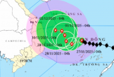 Bão số 15 mạnh lên, giật tới cấp 15, đổi hướng từ ngày 28-11