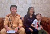 CSGT tìm người thân cho bé trai lớp 1 đi lạc đi lạc ở bến xe