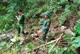 Hiện trường đá rơi ầm ầm từ trên núi ở Thanh Hóa